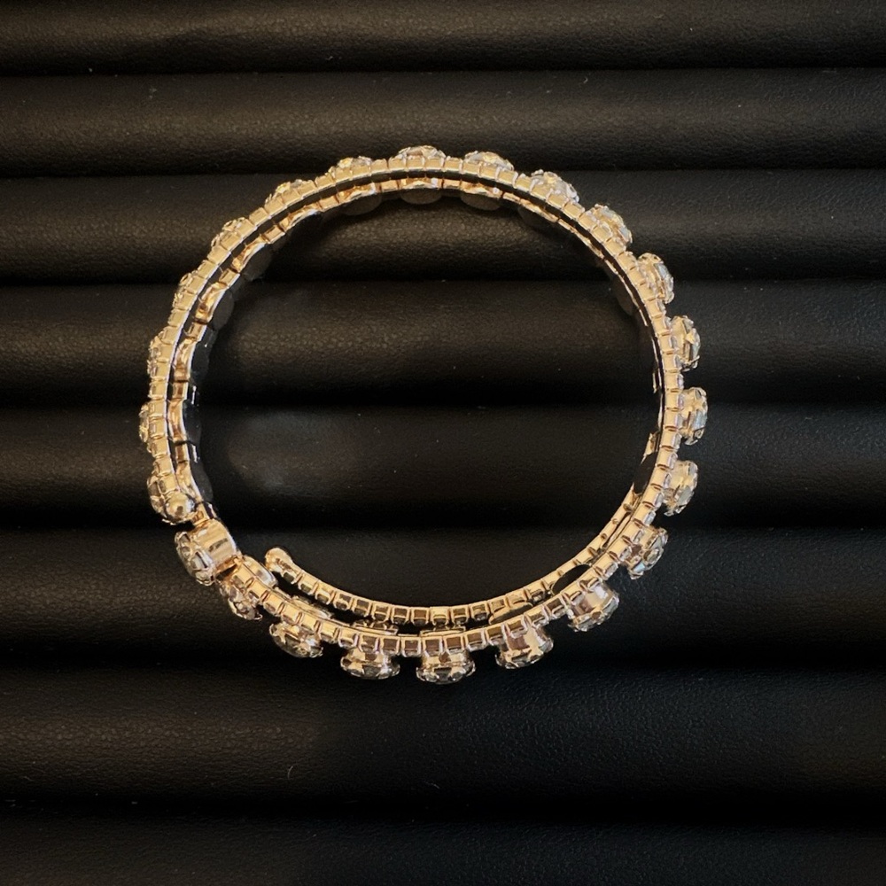Women’s Gold-Plated Wrap CZ Bracelet Boho Statement Jewelry